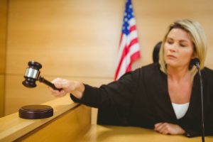 Judge on the bench