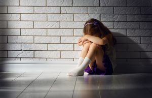 Scared girl